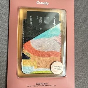 Casetify Leather Card Pocket Wallet for Cellphone